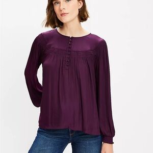 NWOT Trim Blouse in French Violet